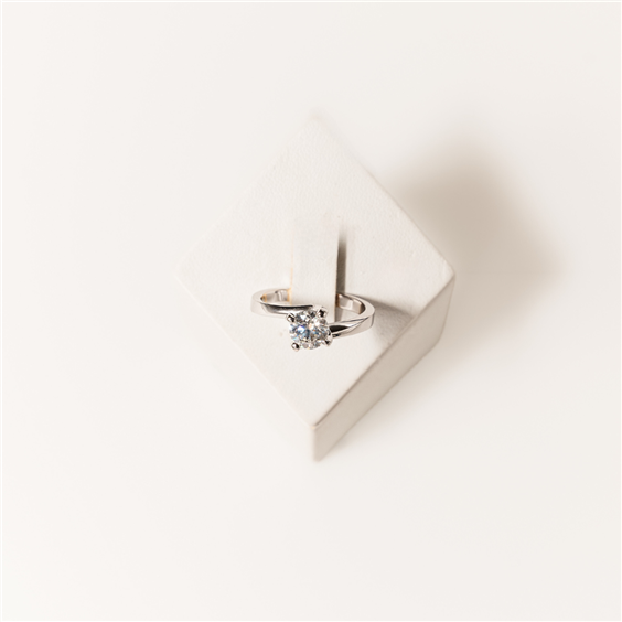 Anello Monaldi Gioielli Donna in Oro bianco Diamante 0.20 Ct AS5533-SE - AS5533-SE